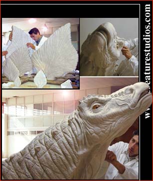 Fase di studio e realizzazione creature